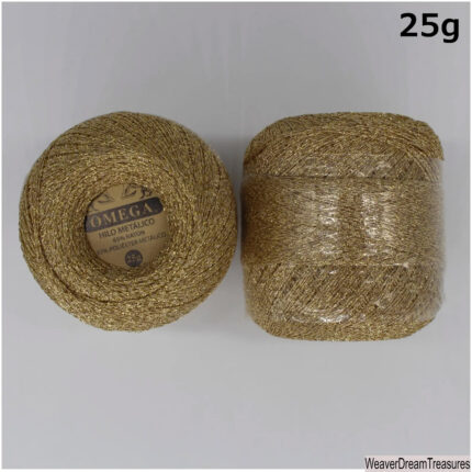 Metallic Crochet Thread (25grs). Shiny Crochet Thread. Metallic Yarn.