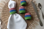 3 colors easter napkin rings