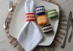 Multicolor napkin rings. Napkin holders. Table decor. Crocheted napkin rings - Image 2