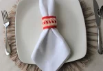Multicolor napkin rings. Napkin holders. Table decor. Crocheted napkin rings - Image 5