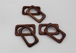 1 pair purse handles. Wood handles for bags. Bag making supplies. Handcraft material for handbags making. DIY handbag accessories. - Image 8