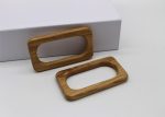 1 pair purse handles. Wood handles for bags. Bag making supplies. Handcraft material for handbags making. DIY handbag accessories. - Image 6