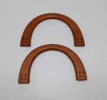 1 pair purse handles. Wood handles for bags. Bag making supplies. Handcraft material for handbags making. DIY handbag accessories. - Image 4