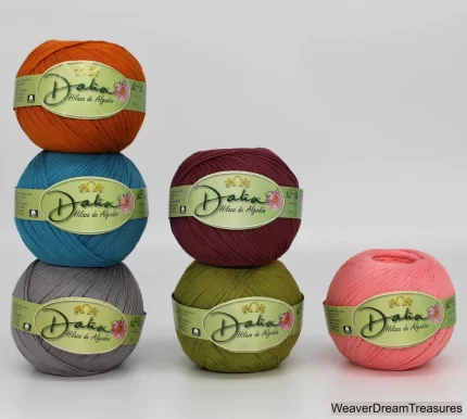 Dalia (100grs) - Omega - 100% Mercerized Cotton Yarn, Crochet and Knitting Yarn