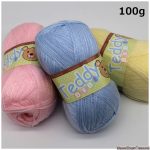 Teddy BEBE (100g) Omega. Soft Acrylic Yarn Perfect for Infant and Baby Projects. 100% Acrylic Yarn. Anti-allergic Yarn