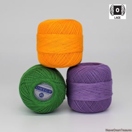 Crochet Thread Size 20 (30g). Omega Crochet Thread. 100% Fine Mercerized Cotton Yarn
