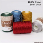 Ondé Macrame - 100% Nylon Cord. 3mm Macrame Cord. DIY Macrame. Macrame Yarn. Macrame Rope