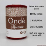 Ondé Macrame - 100% Nylon Cord. 3mm Macrame Cord. DIY Macrame. Macrame Yarn. Macrame Rope - Image 2